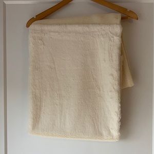 Knit and fur! Over the shoulder wrap.  So cozy. Banana republic.